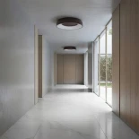 kelvo® SALEM KLV-101-0280 Φωτιστικό Οροφής LED 75W 7500lm 120° AC 220-240V IP20 Ρυθμιζόμενο Λευκό CCT με Χειριστήριο από 2700K έως 6000K Dimmable - Lumileds SMD Chip - Καφέ Ματ - Μ45 x Π45 x Υ9.5cm - 3 Χρόνια Εγγύηση