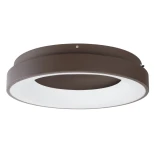 kelvo® SALEM KLV-101-0280 Φωτιστικό Οροφής LED 75W 7500lm 120° AC 220-240V IP20 Ρυθμιζόμενο Λευκό CCT με Χειριστήριο από 2700K έως 6000K Dimmable - Lumileds SMD Chip - Καφέ Ματ - Μ45 x Π45 x Υ9.5cm - 3 Χρόνια Εγγύηση