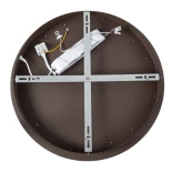 kelvo® SALEM KLV-101-0280 Φωτιστικό Οροφής LED 75W 7500lm 120° AC 220-240V IP20 Ρυθμιζόμενο Λευκό CCT με Χειριστήριο από 2700K έως 6000K Dimmable - Lumileds SMD Chip - Καφέ Ματ - Μ45 x Π45 x Υ9.5cm - 3 Χρόνια Εγγύηση