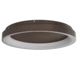 kelvo® SALEM KLV-101-0284 Φωτιστικό Οροφής LED 105W 10500lm 120° AC 220-240V IP20 Ρυθμιζόμενο Λευκό CCT με Χειριστήριο από 2700K έως 6000K Dimmable - Lumileds SMD Chip - Καφέ Ματ - Μ60 x Π60 x Υ9.5cm - 3 Χρόνια Εγγύηση