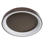 kelvo® SALEM KLV-101-0284 Φωτιστικό Οροφής LED 105W 10500lm 120° AC 220-240V IP20 Ρυθμιζόμενο Λευκό CCT με Χειριστήριο από 2700K έως 6000K Dimmable - Lumileds SMD Chip - Καφέ Ματ - Μ60 x Π60 x Υ9.5cm - 3 Χρόνια Εγγύηση