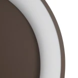 kelvo® SALEM KLV-101-0284 Φωτιστικό Οροφής LED 105W 10500lm 120° AC 220-240V IP20 Ρυθμιζόμενο Λευκό CCT με Χειριστήριο από 2700K έως 6000K Dimmable - Lumileds SMD Chip - Καφέ Ματ - Μ60 x Π60 x Υ9.5cm - 3 Χρόνια Εγγύηση