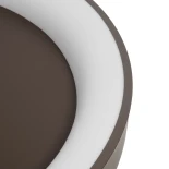 kelvo® SALEM KLV-101-0284 Φωτιστικό Οροφής LED 105W 10500lm 120° AC 220-240V IP20 Ρυθμιζόμενο Λευκό CCT με Χειριστήριο από 2700K έως 6000K Dimmable - Lumileds SMD Chip - Καφέ Ματ - Μ60 x Π60 x Υ9.5cm - 3 Χρόνια Εγγύηση