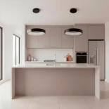 kelvo® SALEM KLV-101-0285 Κρεμαστό Φωτιστικό Οροφής LED 75W 7500lm 120° AC 220-240V IP20 Ρυθμιζόμενο Λευκό CCT με Χειριστήριο από 2700K έως 6000K Dimmable - Lumileds SMD Chip - Μαύρο Ματ - Μ45 x Π45 x Υ6cm - 3 Χρόνια Εγγύηση