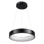 kelvo® SALEM KLV-101-0285 Κρεμαστό Φωτιστικό Οροφής LED 75W 7500lm 120° AC 220-240V IP20 Ρυθμιζόμενο Λευκό CCT με Χειριστήριο από 2700K έως 6000K Dimmable - Lumileds SMD Chip - Μαύρο Ματ - Μ45 x Π45 x Υ6cm - 3 Χρόνια Εγγύηση