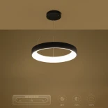 kelvo® SALEM KLV-101-0289 Κρεμαστό Φωτιστικό Οροφής LED 105W 10500lm 120° AC 220-240V IP20 Ρυθμιζόμενο Λευκό CCT με Χειριστήριο από 2700K έως 6000K Dimmable - Lumileds SMD Chip - Μαύρο Ματ - Μ60 x Π60 x Υ6cm - 3 Χρόνια Εγγύηση