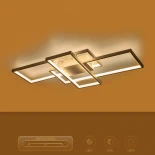 kelvo® QUADRA KLV-101-0294 Φωτιστικό Οροφής LED 100W 10000lm 120° AC 220-240V IP20 Ρυθμιζόμενο Λευκό CCT με Χειριστήριο από 2700K έως 6000K Dimmable - Lumileds SMD Chip - Λευκό Ματ - Μ85 x Π45 x Υ9cm - 3 Χρόνια Εγγύηση