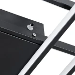 kelvo® QUADRA KLV-101-0296 Φωτιστικό Οροφής LED 120W 12000lm 120° AC 220-240V IP20 Ρυθμιζόμενο Λευκό CCT με Χειριστήριο από 2700K έως 6000K Dimmable - Lumileds SMD Chip - Μαύρο Ματ - Μ105 x Π60 x Υ9cm - 3 Χρόνια Εγγύηση