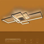 kelvo® QUADRA KLV-101-0297 Φωτιστικό Οροφής LED 120W 12000lm 120° AC 220-240V IP20 Ρυθμιζόμενο Λευκό CCT με Χειριστήριο από 2700K έως 6000K Dimmable - Lumileds SMD Chip - Λευκό Ματ - Μ105 x Π60 x Υ9cm - 3 Χρόνια Εγγύηση