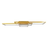 kelvo® QUADRA KLV-101-0298 Φωτιστικό Οροφής LED 120W 12000lm 120° AC 220-240V IP20 Ρυθμιζόμενο Λευκό CCT με Χειριστήριο από 2700K έως 6000K Dimmable - Lumileds SMD Chip - Σαμπανιζέ Χρυσό Ματ - Μ105 x Π60 x Υ9cm - 3 Χρόνια Εγγύηση