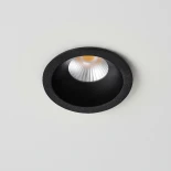 kelvo® DOT KLV-101-0299 Χωνευτό Φωτιστικό Downlight Σποτ LED 5W 625lm 38° AC 220-240V IP20 Θερμό Λευκό 2700K - Bridgelux COB Chip & TÜV SÜD Driver - Μαύρο Ματ - Μ4 x Π4 x Υ5.9cm / Q3.5cm - 5 Χρόνια Εγγύηση