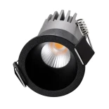 kelvo® DOT KLV-101-0299 Χωνευτό Φωτιστικό Downlight Σποτ LED 5W 625lm 38° AC 220-240V IP20 Θερμό Λευκό 2700K - Bridgelux COB Chip & TÜV SÜD Driver - Μαύρο Ματ - Μ4 x Π4 x Υ5.9cm / Q3.5cm - 5 Χρόνια Εγγύηση