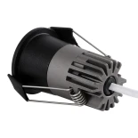 kelvo® DOT KLV-101-0299 Χωνευτό Φωτιστικό Downlight Σποτ LED 5W 625lm 38° AC 220-240V IP20 Θερμό Λευκό 2700K - Bridgelux COB Chip & TÜV SÜD Driver - Μαύρο Ματ - Μ4 x Π4 x Υ5.9cm / Q3.5cm - 5 Χρόνια Εγγύηση