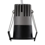 kelvo® DOT KLV-101-0299 Χωνευτό Φωτιστικό Downlight Σποτ LED 5W 625lm 38° AC 220-240V IP20 Θερμό Λευκό 2700K - Bridgelux COB Chip & TÜV SÜD Driver - Μαύρο Ματ - Μ4 x Π4 x Υ5.9cm / Q3.5cm - 5 Χρόνια Εγγύηση