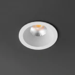 kelvo® DOT KLV-101-0301 Χωνευτό Φωτιστικό Downlight Σποτ LED 5W 625lm 38° AC 220-240V IP20 Θερμό Λευκό 2700K - Bridgelux COB Chip & TÜV SÜD Driver - Λευκό Ματ - Μ4 x Π4 x Υ5.9cm / Q3.5cm - 5 Χρόνια Εγγύηση
