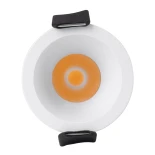 kelvo® DOT KLV-101-0301 Χωνευτό Φωτιστικό Downlight Σποτ LED 5W 625lm 38° AC 220-240V IP20 Θερμό Λευκό 2700K - Bridgelux COB Chip & TÜV SÜD Driver - Λευκό Ματ - Μ4 x Π4 x Υ5.9cm / Q3.5cm - 5 Χρόνια Εγγύηση