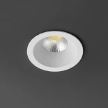 kelvo® DOT KLV-101-0304 Χωνευτό Φωτιστικό Downlight Σποτ LED 5W 650lm 38° AC 220-240V IP20 Φυσικό Λευκό 4500K - Bridgelux COB Chip & TÜV SÜD Driver - Λευκό Ματ - Μ4 x Π4 x Υ5.9cm / Q3.5cm - 5 Χρόνια Εγγύηση