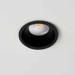 kelvo® DOT KLV-101-0308 Χωνευτό Φωτιστικό Downlight Σποτ LED 7W 910lm 38° AC 220-240V IP20 Φυσικό Λευκό 4500K - Bridgelux COB Chip & TÜV SÜD Driver - Μαύρο Ματ - Μ6 x Π6 x Υ7.8cm / Q5cm - 5 Χρόνια Εγγύηση