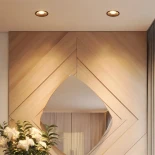 kelvo® DOT KLV-101-0308 Χωνευτό Φωτιστικό Downlight Σποτ LED 7W 910lm 38° AC 220-240V IP20 Φυσικό Λευκό 4500K - Bridgelux COB Chip & TÜV SÜD Driver - Μαύρο Ματ - Μ6 x Π6 x Υ7.8cm / Q5cm - 5 Χρόνια Εγγύηση