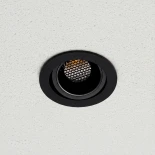 kelvo® LEO KLV-101-0314 Χωνευτό Κινούμενο Φωτιστικό Downlight Σποτ με Honeycomb Anti-Glare Reflector LED 10W 1300lm 38° AC 220-240V IP20 Φυσικό Λευκό 4500K - Bridgelux COB Chip & TÜV SÜD Driver - Μαύρο Ματ - Μ8.5 x Π8.5 x Υ6.6cm / Q7.5cm - 5 Χρόνια Εγγύησ