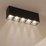 kelvo® LUMINAR KLV-101-0333 Φωτιστικό Downlight Σποτ LED 20W 2800lm 36° AC 220-240V IP20 Φυσικό Λευκό 4500K - Osram SMD Chip & TÜV SÜD Driver - Μαύρο Ματ - Μ19.5 x Π4.2 x Υ6.6cm - 5 Χρόνια Εγγύηση