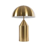 kelvo® URANUS KLV-101-0372 Επιτραπέζιο Φωτιστικό Πορτατίφ για 2 Λάμπες με Ντουί E27 AC 220-240V IP20 - Χρυσό Πλατίνα - Μ35 x Π35 x Υ54cm