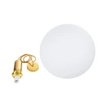 kelvo® ESTETICO KLV-101-0384 Κρεμαστό Φωτιστικό Οροφής για Λάμπα με Ντουί E27 AC 220-240V IP20 - Χρυσό Βούρτσας Πλατίνα & Λευκό - Μ40 x Π40 x Υ58cm