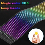 GLOBOSTAR® MATRIX GLB-106-0002 Εύκαμπτη Κυλιόμενη Ψηφιακή Επιγραφή 37.4x9.2cm P5 64x16 Pixel LED 10W DC 5V 2A με USB 2.0 Αδιάβροχο IP65 Πολύχρωμο RGB - Bluetooth Control μέσω iPIXEL APP - Μ37.4 x Π0.2 x Υ9.2cm - 2 Χρόνια Εγγύηση