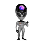 GLOBOSTAR® GALAXY GLB-106-0021 Επιτραπέζιο Φωτιστικό Πορτατίφ Προτζέκτορας Starry Sky με RF Ασύρματο Χειριστήριο LED 6W 360lm 180° AC 220-240V IP20 Πολύχρωμο RGB Dimmable - Sanan SMD Chip - Γκρι & Μαύρο - Μ12.5 x Π12.5 x Υ31cm - 2 Χρόνια Εγγύηση