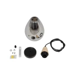 GLOBOSTAR® NOAH 999-0184 Μοντέρνο Κρεμαστό Φωτιστικό Οροφής με Ντουί 1 x E27 AC 220-240V IP20 - Γκρι & Μπεζ - Μ16 x Π16 x Υ30cm