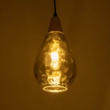 GLOBOSTAR® NOAH 999-0184 Μοντέρνο Κρεμαστό Φωτιστικό Οροφής με Ντουί 1 x E27 AC 220-240V IP20 - Γκρι & Μπεζ - Μ16 x Π16 x Υ30cm