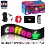 GLOBOSTAR® MATRIX GLB-106-0010 Εύκαμπτη Κυλιόμενη Ψηφιακή Επιγραφή 78x20cm P4.5 160x32 Pixel LED 20W AC 220-240V Αδιάβροχο IP65 Πολύχρωμο RGB - Bluetooth Control μέσω iPIXEL APP - Μ78 x Π0.2 x Υ20cm - 2 Χρόνια Εγγύηση