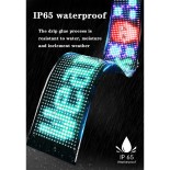 GLOBOSTAR® MATRIX GLB-106-0002 Εύκαμπτη Κυλιόμενη Ψηφιακή Επιγραφή 37.4x9.2cm P5 64x16 Pixel LED 10W DC 5V 2A με USB 2.0 Αδιάβροχο IP65 Πολύχρωμο RGB - Bluetooth Control μέσω iPIXEL APP - Μ37.4 x Π0.2 x Υ9.2cm - 2 Χρόνια Εγγύηση