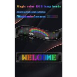 GLOBOSTAR® MATRIX GLB-106-0002 Εύκαμπτη Κυλιόμενη Ψηφιακή Επιγραφή 37.4x9.2cm P5 64x16 Pixel LED 10W DC 5V 2A με USB 2.0 Αδιάβροχο IP65 Πολύχρωμο RGB - Bluetooth Control μέσω iPIXEL APP - Μ37.4 x Π0.2 x Υ9.2cm - 2 Χρόνια Εγγύηση