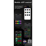 GLOBOSTAR® MATRIX GLB-106-0002 Εύκαμπτη Κυλιόμενη Ψηφιακή Επιγραφή 37.4x9.2cm P5 64x16 Pixel LED 10W DC 5V 2A με USB 2.0 Αδιάβροχο IP65 Πολύχρωμο RGB - Bluetooth Control μέσω iPIXEL APP - Μ37.4 x Π0.2 x Υ9.2cm - 2 Χρόνια Εγγύηση