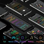 GLOBOSTAR® MATRIX GLB-106-0001 Εύκαμπτη Κυλιόμενη Ψηφιακή Επιγραφή 17.3x7cm P4 32x16 Pixel LED 10W DC 5V 2A με USB 2.0 Αδιάβροχο IP65 Πολύχρωμο RGB - Bluetooth Control μέσω iPIXEL APP - Μ17.3 x Π0.2 x Υ7cm - 2 Χρόνια Εγγύηση