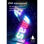 GLOBOSTAR® MATRIX GLB-106-0003 Εύκαμπτη Κυλιόμενη Ψηφιακή Επιγραφή 59.5x12cm P6 96x16 Pixel LED 10W DC 5V 2A με USB 2.0 Αδιάβροχο IP65 Πολύχρωμο RGB - Bluetooth Control μέσω iPIXEL APP - Μ59.5 x Π0.2 x Υ12cm - 2 Χρόνια Εγγύηση