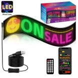 GLOBOSTAR® MATRIX GLB-106-0010 Εύκαμπτη Κυλιόμενη Ψηφιακή Επιγραφή 78x20cm P4.5 160x32 Pixel LED 20W AC 220-240V Αδιάβροχο IP65 Πολύχρωμο RGB - Bluetooth Control μέσω iPIXEL APP - Μ78 x Π0.2 x Υ20cm - 2 Χρόνια Εγγύηση