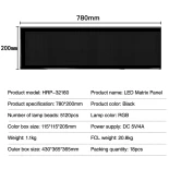 GLOBOSTAR® MATRIX GLB-106-0010 Εύκαμπτη Κυλιόμενη Ψηφιακή Επιγραφή 78x20cm P4.5 160x32 Pixel LED 20W AC 220-240V Αδιάβροχο IP65 Πολύχρωμο RGB - Bluetooth Control μέσω iPIXEL APP - Μ78 x Π0.2 x Υ20cm - 2 Χρόνια Εγγύηση