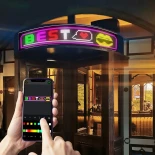 GLOBOSTAR® MATRIX GLB-106-0011 Εύκαμπτη Κυλιόμενη Ψηφιακή Επιγραφή 93x20cm P4.5 192x32 Pixel LED 20W AC 220-240V Αδιάβροχο IP65 Πολύχρωμο RGB - Bluetooth Control μέσω iPIXEL APP - Μ93 x Π0.2 x Υ20cm - 2 Χρόνια Εγγύηση