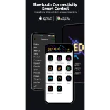 GLOBOSTAR® MATRIX GLB-106-0013 Εύκαμπτη Κυλιόμενη Ψηφιακή Επιγραφή 192x28cm P7 256x32 Pixel LED 40W AC 220-240V Αδιάβροχο IP65 Πολύχρωμο RGB - Bluetooth Control μέσω iPIXEL APP - Μ192 x Π0.2 x Υ28cm - 2 Χρόνια Εγγύηση