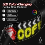 GLOBOSTAR® MATRIX GLB-106-0013 Εύκαμπτη Κυλιόμενη Ψηφιακή Επιγραφή 192x28cm P7 256x32 Pixel LED 40W AC 220-240V Αδιάβροχο IP65 Πολύχρωμο RGB - Bluetooth Control μέσω iPIXEL APP - Μ192 x Π0.2 x Υ28cm - 2 Χρόνια Εγγύηση