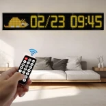 GLOBOSTAR® MATRIX GLB-106-0013 Εύκαμπτη Κυλιόμενη Ψηφιακή Επιγραφή 192x28cm P7 256x32 Pixel LED 40W AC 220-240V Αδιάβροχο IP65 Πολύχρωμο RGB - Bluetooth Control μέσω iPIXEL APP - Μ192 x Π0.2 x Υ28cm - 2 Χρόνια Εγγύηση