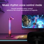 GLOBOSTAR® DESTINY GLB-106-0019 Επιτραπέζιο Φωτιστικό Πορτατίφ με RF Ασύρματο Χειριστήριο & Λειτουργία μέσω WiFi APP LED 10W 600lm 180° AC 220-240V IP20 Πολύχρωμο RGB Dimmable - Sanan SMD Chip - Μαύρο - Μ14 x Π14 x Υ40.5cm - 2 Χρόνια Εγγύηση