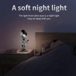 GLOBOSTAR® GALAXY GLB-106-0021 Επιτραπέζιο Φωτιστικό Πορτατίφ Προτζέκτορας Starry Sky με RF Ασύρματο Χειριστήριο LED 6W 360lm 180° AC 220-240V IP20 Πολύχρωμο RGB Dimmable - Sanan SMD Chip - Γκρι & Μαύρο - Μ12.5 x Π12.5 x Υ31cm - 2 Χρόνια Εγγύηση