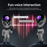 GLOBOSTAR® GALAXY GLB-106-0021 Επιτραπέζιο Φωτιστικό Πορτατίφ Προτζέκτορας Starry Sky με RF Ασύρματο Χειριστήριο LED 6W 360lm 180° AC 220-240V IP20 Πολύχρωμο RGB Dimmable - Sanan SMD Chip - Γκρι & Μαύρο - Μ12.5 x Π12.5 x Υ31cm - 2 Χρόνια Εγγύηση