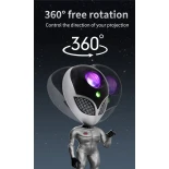 GLOBOSTAR® GALAXY GLB-106-0021 Επιτραπέζιο Φωτιστικό Πορτατίφ Προτζέκτορας Starry Sky με RF Ασύρματο Χειριστήριο LED 6W 360lm 180° AC 220-240V IP20 Πολύχρωμο RGB Dimmable - Sanan SMD Chip - Γκρι & Μαύρο - Μ12.5 x Π12.5 x Υ31cm - 2 Χρόνια Εγγύηση