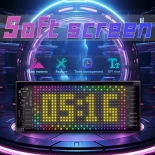 GLOBOSTAR® MATRIX GLB-106-0001 Εύκαμπτη Κυλιόμενη Ψηφιακή Επιγραφή 17.3x7cm P4 32x16 Pixel LED 10W DC 5V 2A με USB 2.0 Αδιάβροχο IP65 Πολύχρωμο RGB - Bluetooth Control μέσω iPIXEL APP - Μ17.3 x Π0.2 x Υ7cm - 2 Χρόνια Εγγύηση