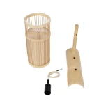 GLOBOSTAR® TULUM 01972 Boho Φωτιστικό Τοίχου - Απλίκα με Ντουί 1 x E27 AC 220-240V IP20 - Μπεζ - Μ42 x Π30 x Υ50cm