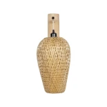 GLOBOSTAR® SELVA 01977 Boho Φωτιστικό Τοίχου - Απλίκα με Ντουί 1 x E27 AC 220-240V IP20 - Μπεζ - Μ24 x Π32 x Υ56cm